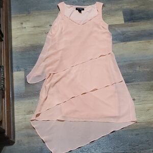 White House Black Market Pink Asymmetrical Sundress